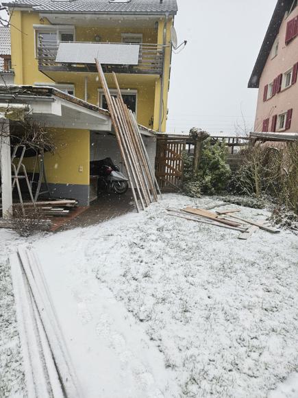 Arbeiten auch bei Schneefall