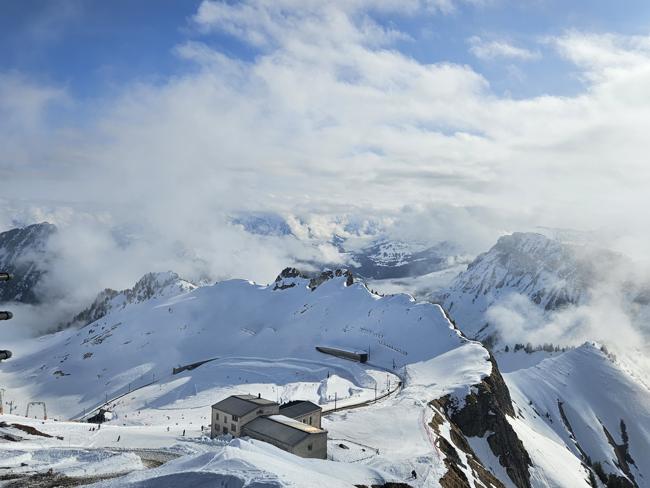 Gipelstation mit Skibetrieb