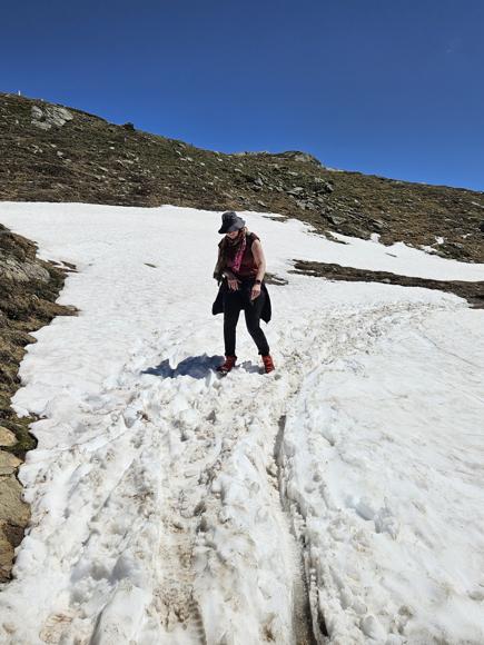 Es gab noch einige Schneefelder - und das Ende Mai
