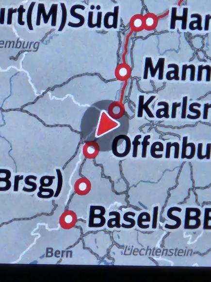 Diesmal sind wir mit dem ICE nur bis Baden-Baden g