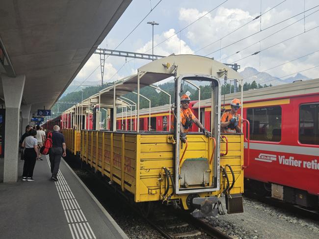 Und da kommen die Aussichtswägen