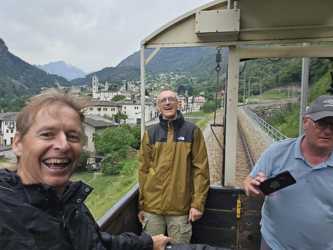Später dann in Poschiavo bei leichtem Regen