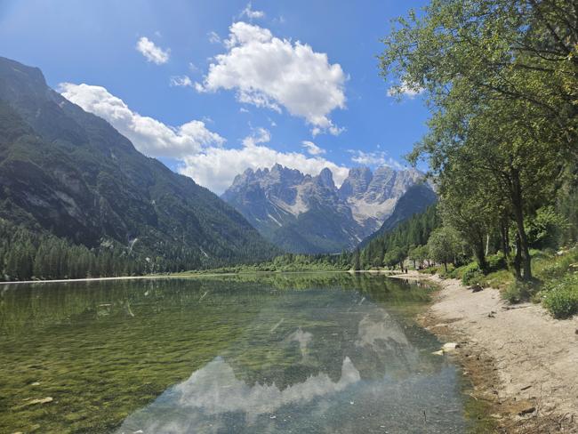 Dürrensee mit Aussicht auf die Drei Zinnen