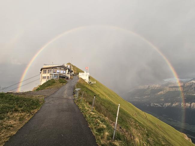 Belohnt wurden wir wieder mit einem Regenbogen und