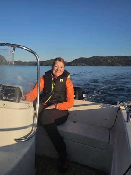 Susanne ist dann auch mal mit dem Boot gefahren