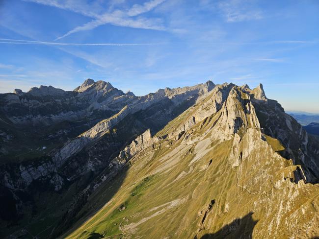Diesmal klare Sicht auf die Berge