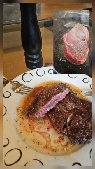 Mal wieder das (fast) perfekte Steak.Eine Stunde i