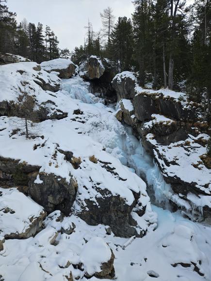 Vereister Wasserfall