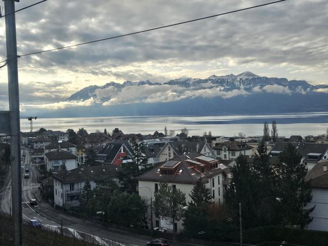 Die Strecke Lausanne - Montreux ist atemberaubend