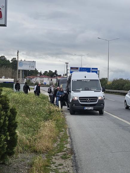 Umstieg in den Ersatzbus