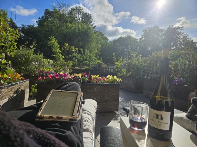 und den Vatertagsabend auf der Terrasse ausklingen