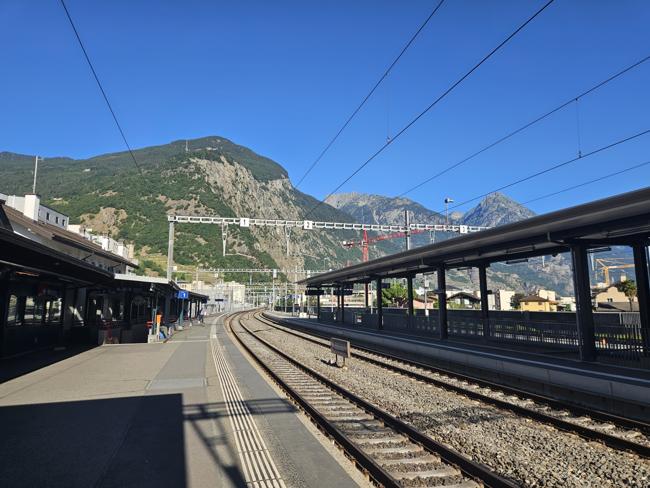 Übernachtet haben wir in Martigny. Von dort ging e