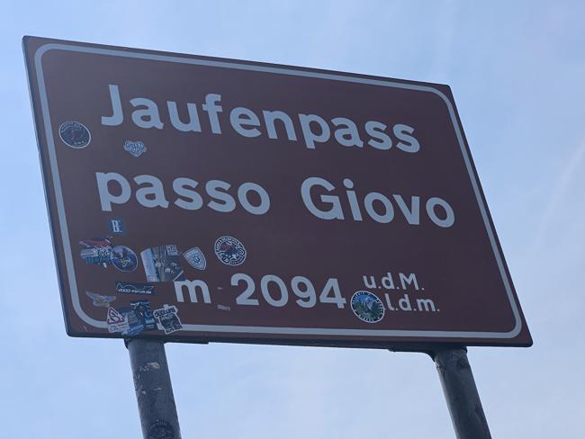 Am Jaufenpass hatte ich dann Glück mit dem Wetter