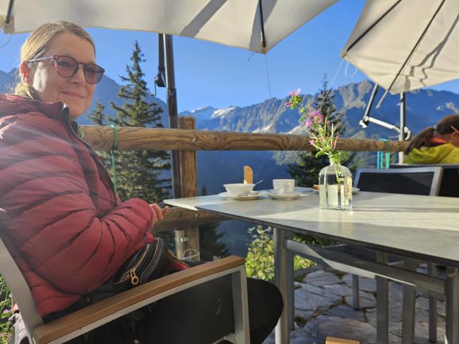 Frühstück mit Aussicht.