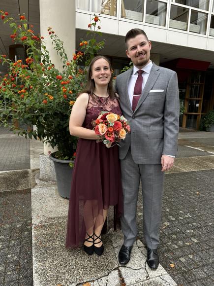 Das erste Kind hat geheiratet. Glückwunsch an Alex