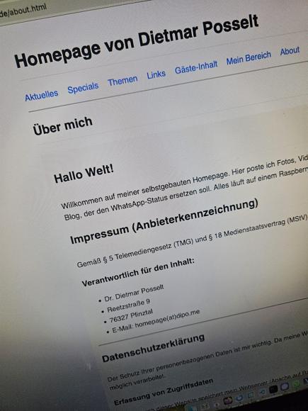 Dietmars neue Homepage